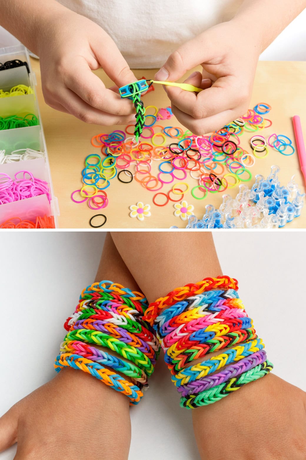 Basic rainbow deals loom bracelets